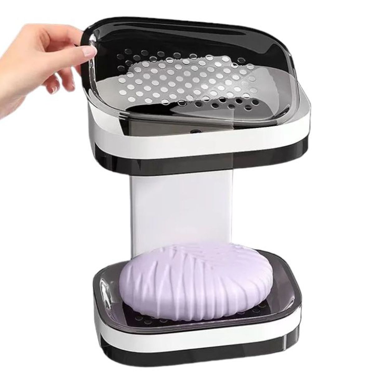 GENERICO - Jabonera Doble Para Baño Ducha