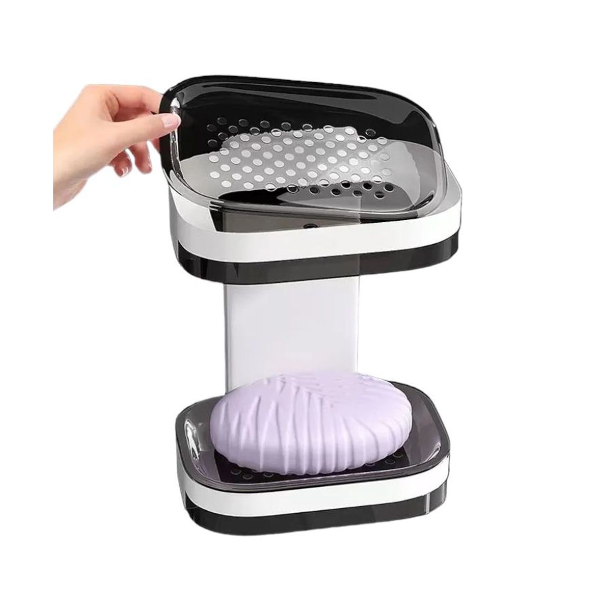 GENERICO - Jabonera Doble Para Baño Ducha