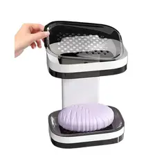 GENERICO - Jabonera Doble Para Baño Ducha