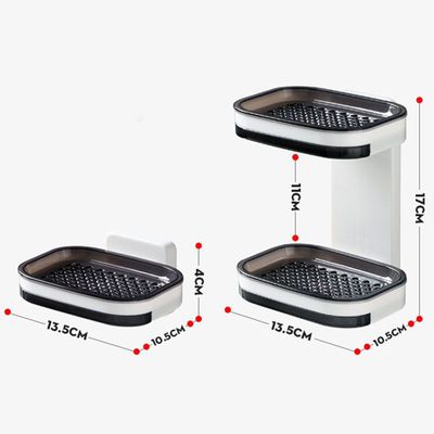 Imagen 2 del producto Jabonera Doble Para Baño Ducha