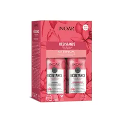 INOAR - Pack Shampoo + Acondicionador Resistance Flor de Lótus 250 ml.