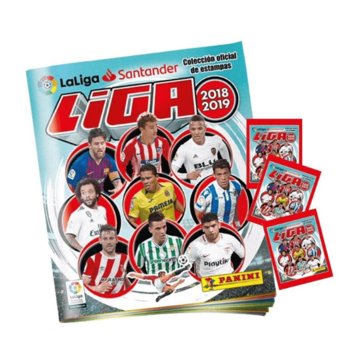 PANINI ESPAÑA - LA LIGA ESAPAÑOLA 2018-2019 (INCLUYE 1 ÁLBUM TAPA BLANDA + 50 SOBRES)