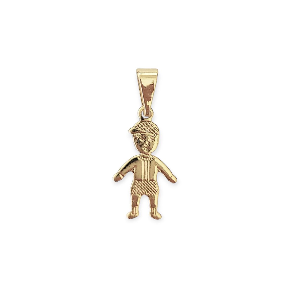 COGGIOLA - Colgante Niño Satinado Enchapado Oro 18K