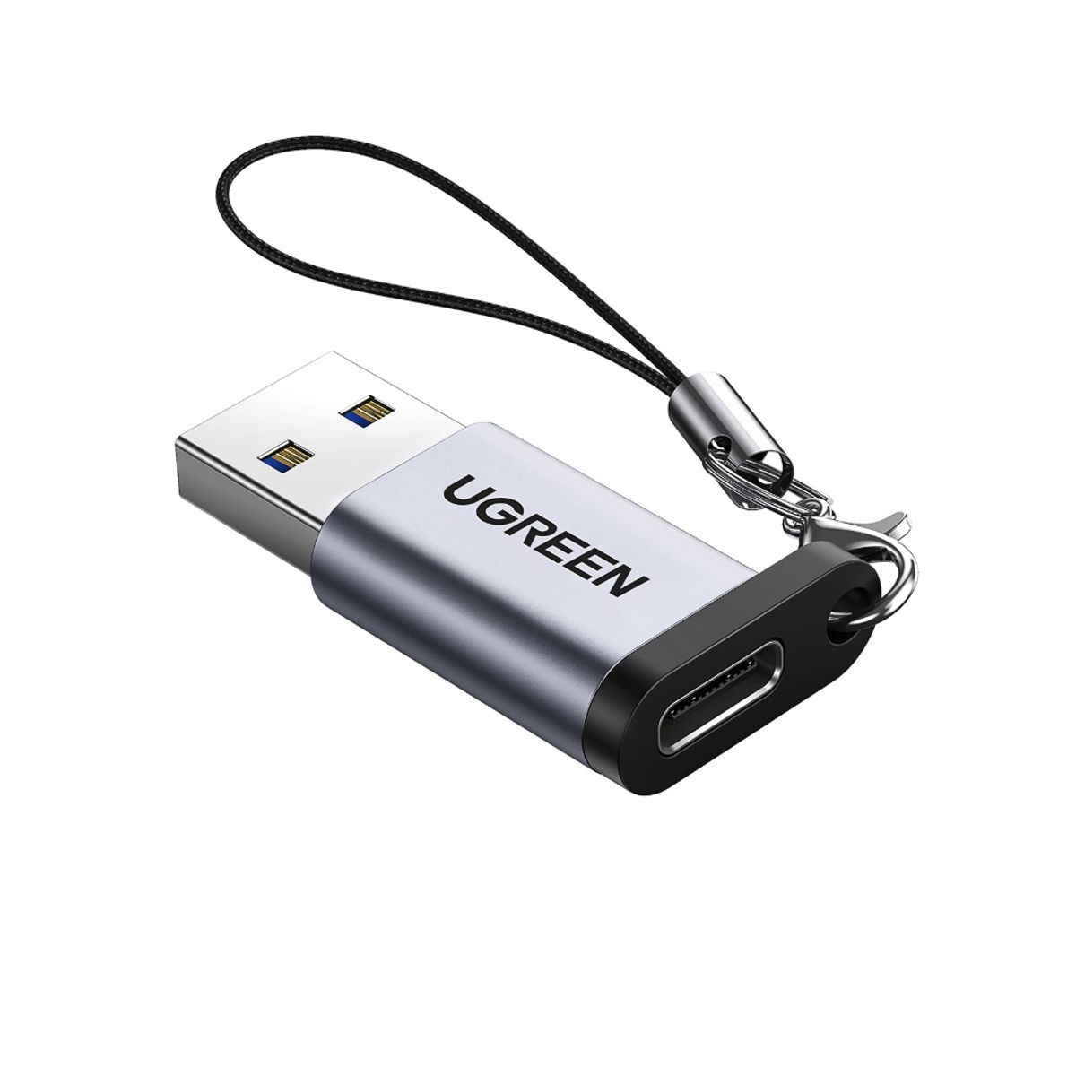 UGREEN - Adaptador M/H Usb-A 3.0 / In Usb-C 3.1 Aluminio Silver Ugreen Us276