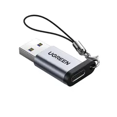 UGREEN - Adaptador M/H Usb-A 3.0 / In Usb-C 3.1 Aluminio Silver Us276