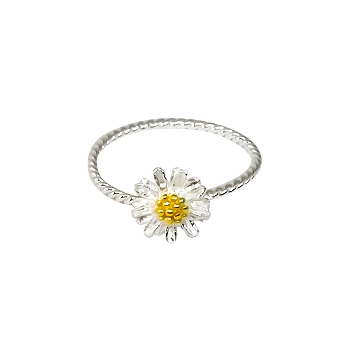 ANDREA COGGIOLA JOYAS - Anillo Girasol Plata Fina 925