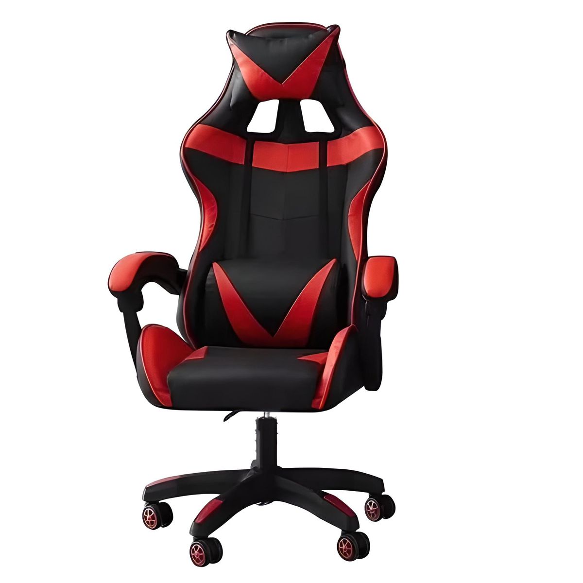 TODODESCUENTO - Silla Gamer Profesional Con Reposapies Y Base De Aluminio- ROJA