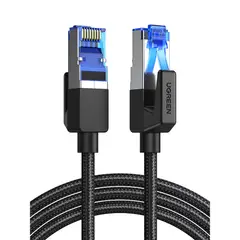 UGREEN - Cable De Red 15m Cat8 F/Ftp (40gbps) Trenzado Negro Nw153