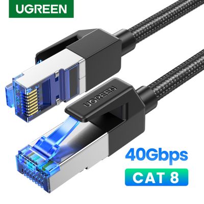 Imagen 2 del producto Cable De Red 10m Cat8 F/Ftp (40gbps) Trenzado Negro Nw153