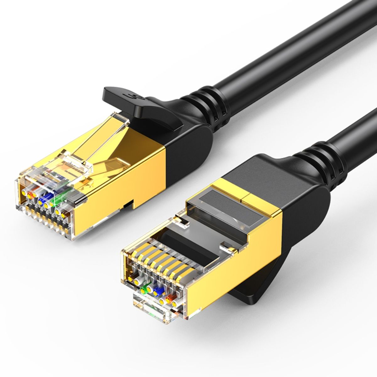 UGREEN - Cable De Red 10m Cat7 F/Ftp (10gbps) Negro Ugreen Nw107