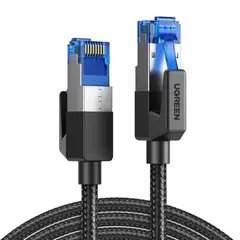 UGREEN - Cable De Red 2m Cat8 FFtp 40gbps Trenzado Negro Nw153