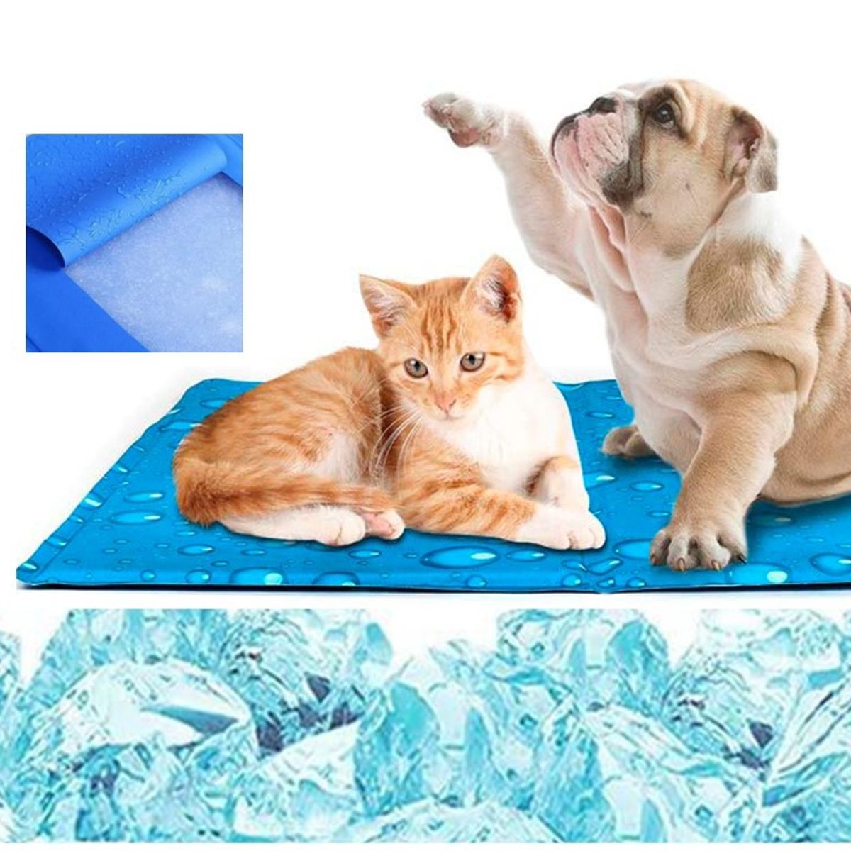 MASCOKITS - Manta Alfombra Refrescante Para Perro O Gato 50x90 Cm HEY