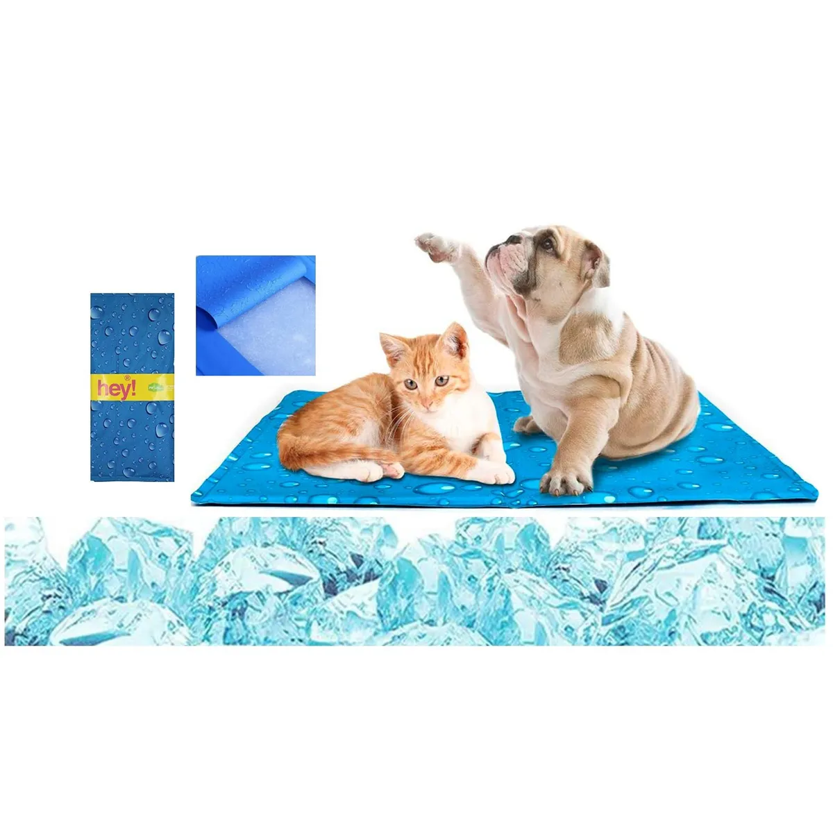 MASCOKITS - Manta Alfombra Refrescante Para Perro O Gato 50x90 Cm HEY