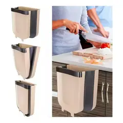 GENERICO - Basurero Plegable Cocina Papelera Puerta Gabinete