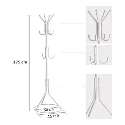 Imagen 2 del producto Perchero Metal 12 Ganchos Abrigo NEGRO
