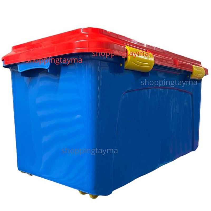 REYPLAST - Caja Organizadora Baúl Con Ruedas Almacenamiento 90 Litros