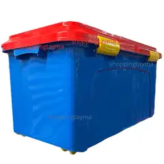 REYPLAST - Caja Organizadora Baúl Con Ruedas Almacenamiento 90 Litros