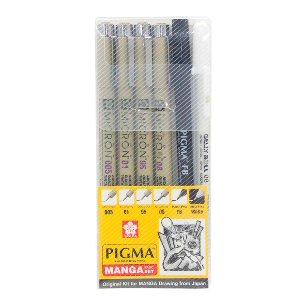 SAKURA - Set Tiralíneas Manga Basic Sakura