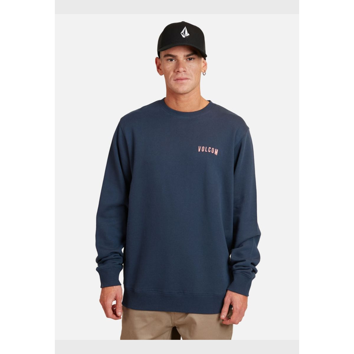 VOLCOM - Poleron Crew True To This  Azul marino Hombre.