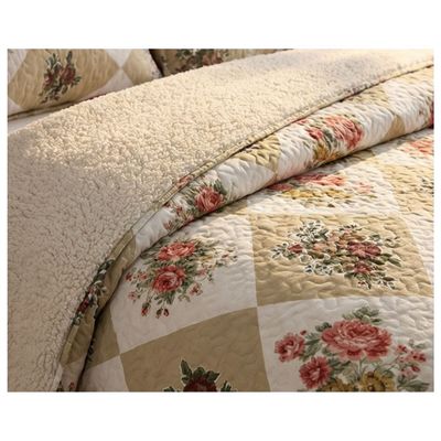 Imagen 2 del producto Cubrecama Sherpa 2 Plazas - Cuadrille Rosas M938