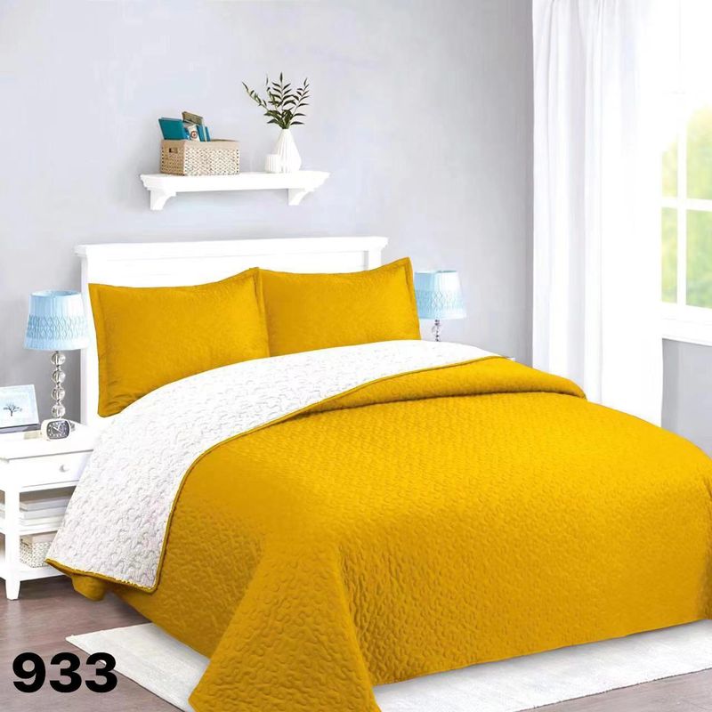 GENERICO - Cubrecama Sherpa 2 Plazas - Mostaza M933