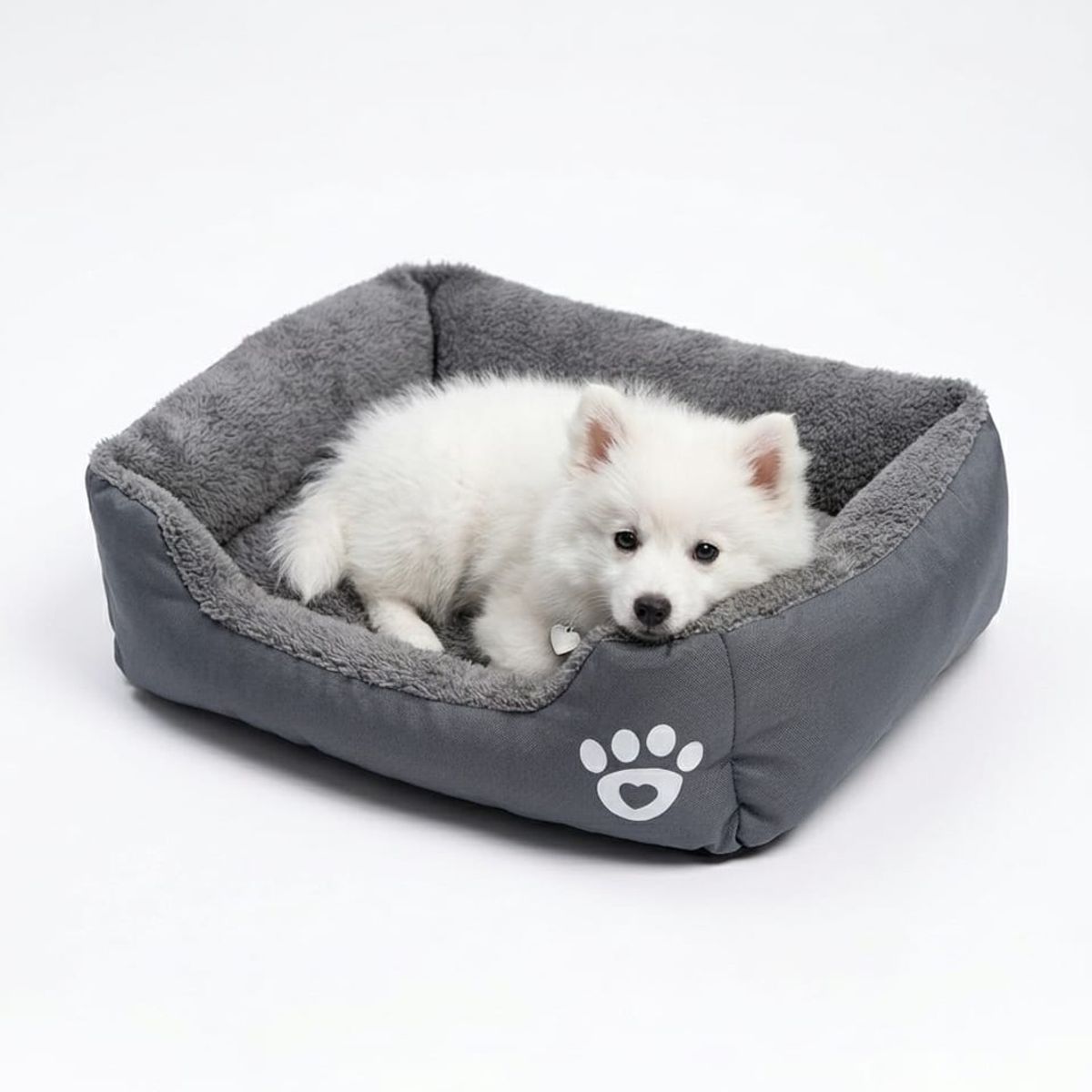 MASCO TODO - Cama Ultrasuave para mascotas Gris Talla M
