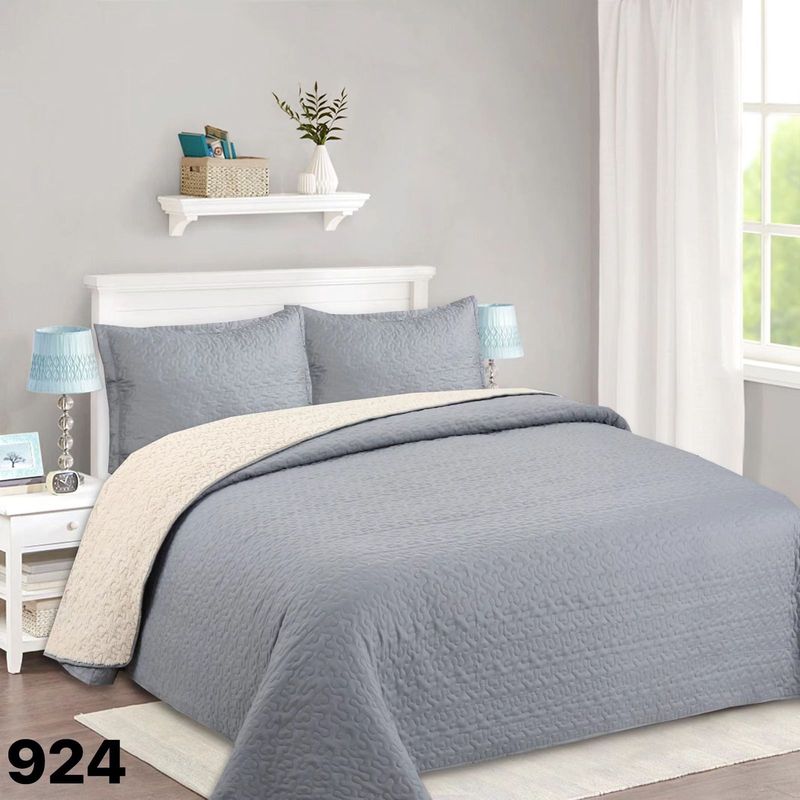 GENERICO - Cubrecama Sherpa 2 Plazas - Gris M924