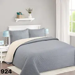 GENERICO - Cubrecama Sherpa 2 Plazas - Gris M924