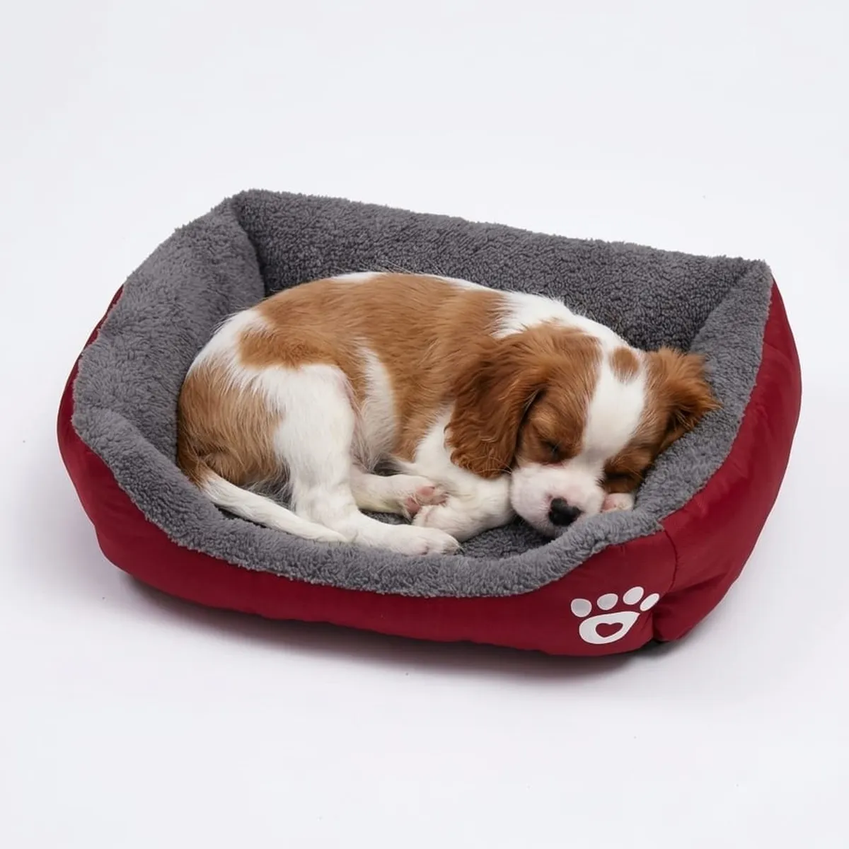 MASCO TODO - Cama Ultrasuave para mascotas Color Rojo Talla L