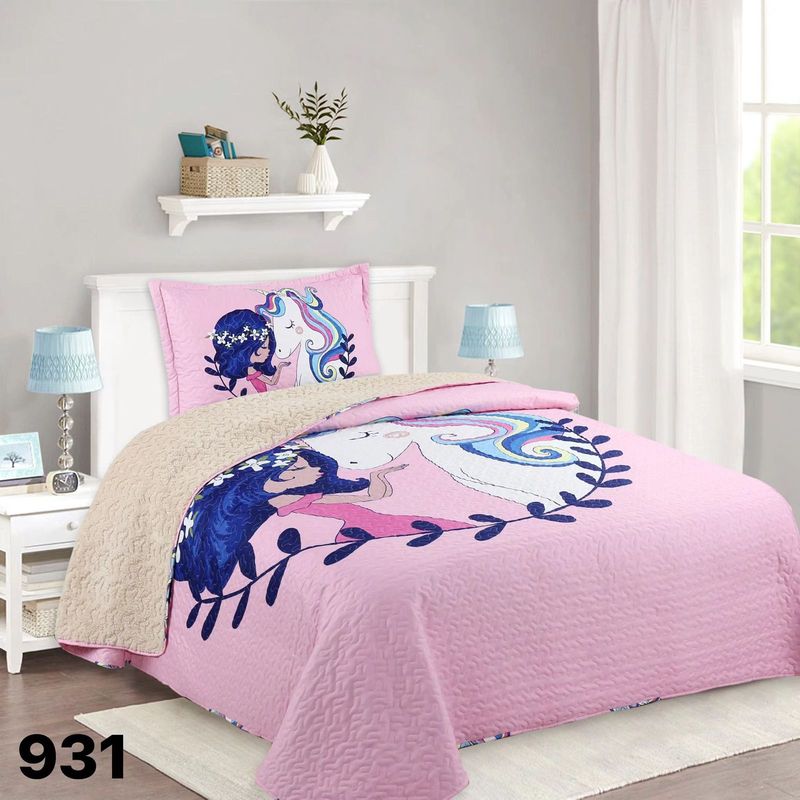 GENERICO - Cubrecama Sherpa 1.5 Plazas - Princesa Anastasia M931