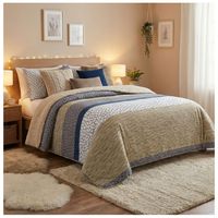 Cubrecama Sherpa 1.5 Plazas - Beige Finlandia M928