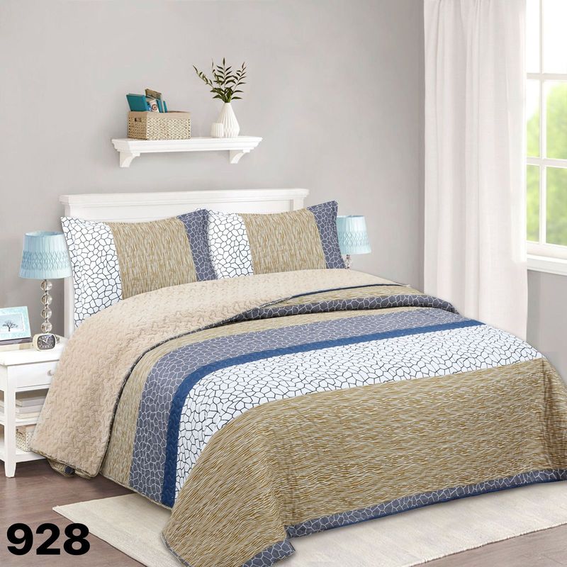GENERICO - Cubrecama Sherpa 1 1/2 Plazas - Beige Finlandia M928