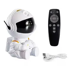 KUANGYE - Lampara Led Astronauta De Mesa Proyector Estrellas Galaxia