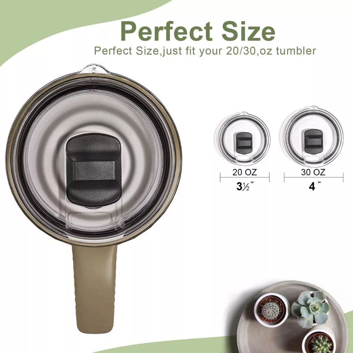 KUANGYE - 2 Yeti Tapa Magnetica Magslider Tapa Con Iman Para 20oz