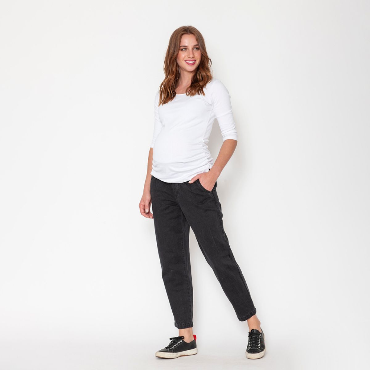 NALA - Jeans Maternal Julia Negro Nala Maternity