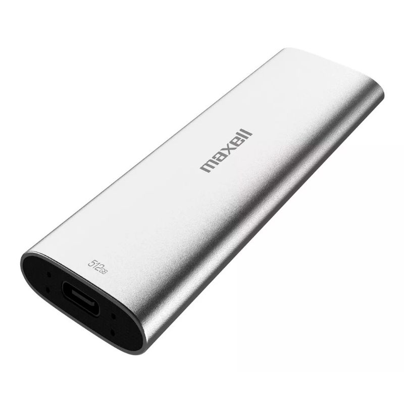 MAXELL - Disco Solido Externo SSD Slim 512GB Maxell 3.1 Usb Tipo C