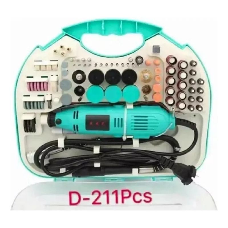 U BUY - Taladro Forma Dremel Kit 211pcs 130w 8000-30000rpm