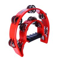 PANDERO MEDIA LUNA DOBLE ROJA RMX.