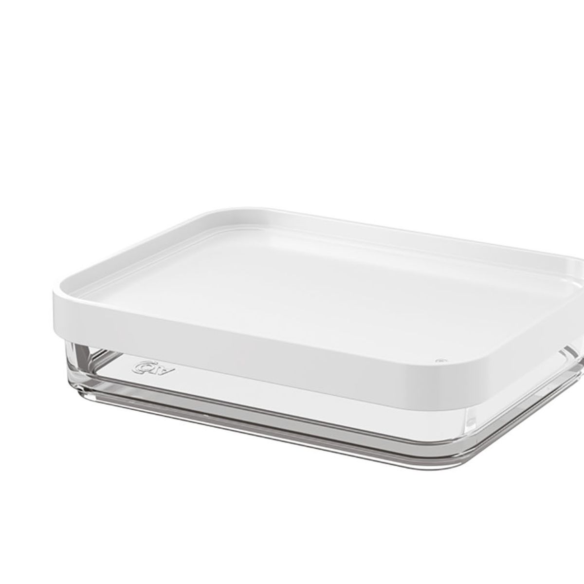 COZA - POTE DE PLASTICO UNO 280ML CLEAR BLANCO 20768-0007