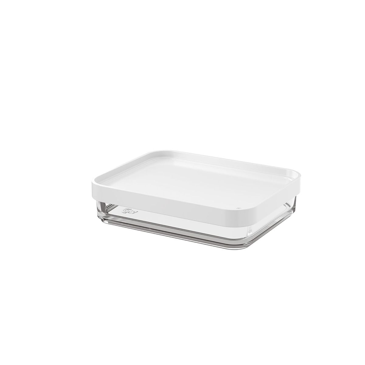 COZA - POTE DE PLASTICO UNO 280ML CLEAR BLANCO 20768-0007