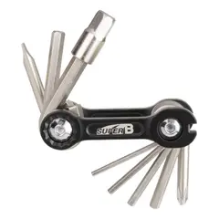 SUPER B - Herramienta Bicicleta Plegable 10 En 1 Rojo