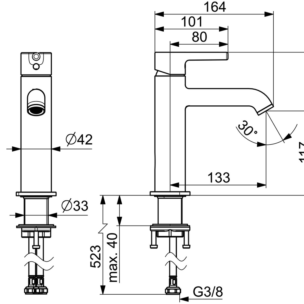 HANSA - Monomando Lavamanos - HansaVantis style