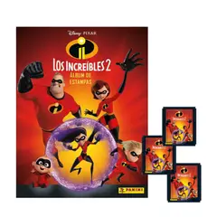 PANINI EDICIONES - LOS INCREIBLES 2 (INCLUYE 1 ÁLBUM TAPA BLANDA + 50 SOBRES)