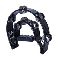 PANDERO MEDIA LUNA DOBLE NEGRO SCORPION.