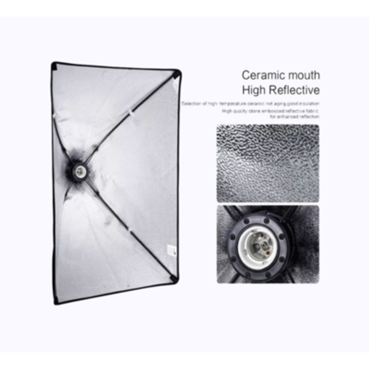 GENERICO - Softbox Trípode Caja De Luz 50x70cm. Fotografía De Estudio