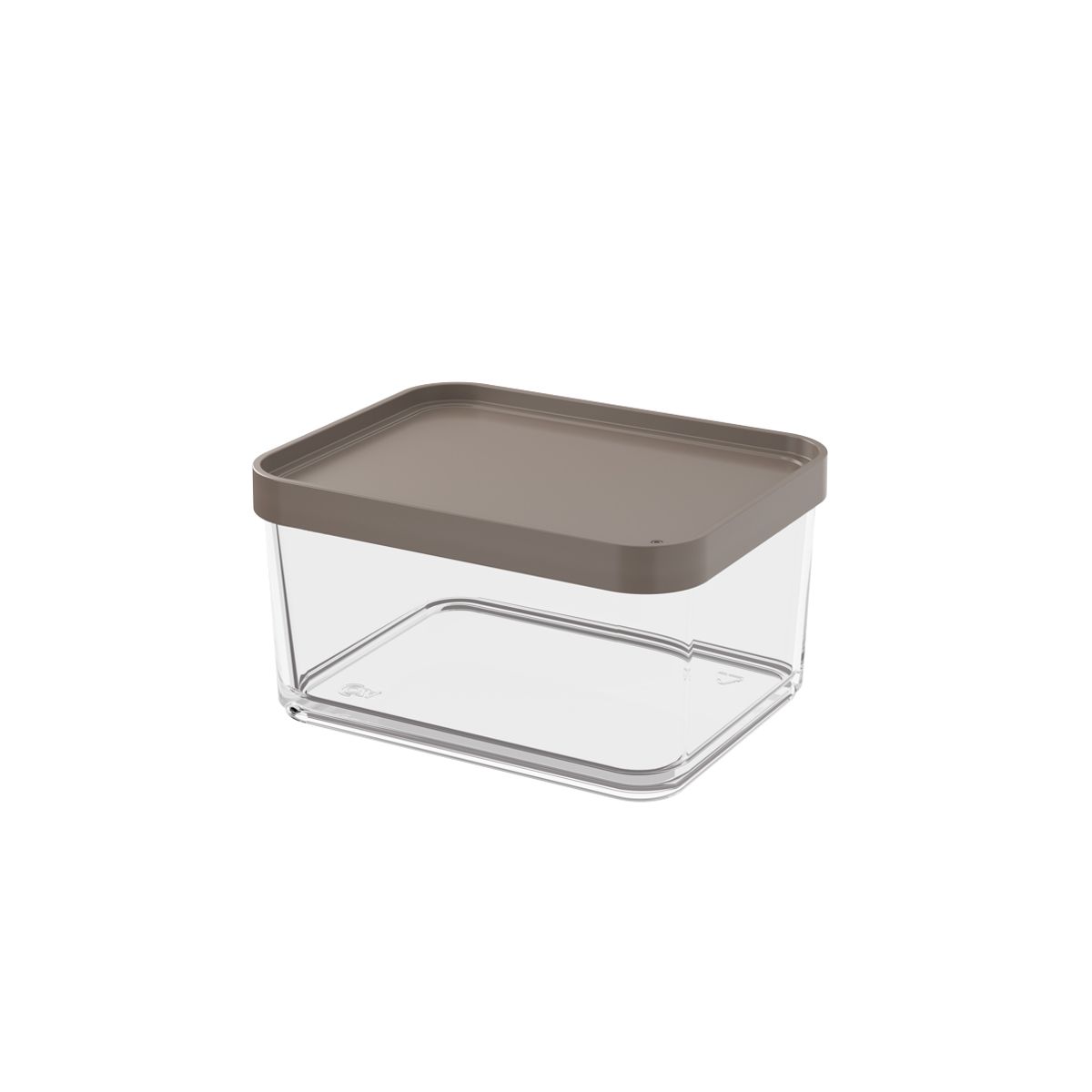 COZA - POTE DE PLASTICO GRANDE 1L CLEAR WARM GRAY 20767-0126