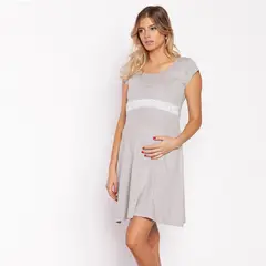 NALA - Camisa de Dormir Maternal BB Gris Maternity