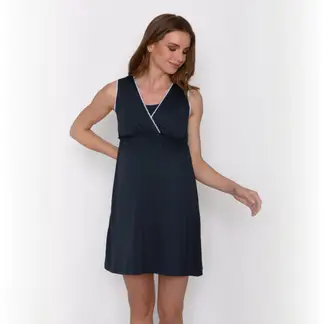 NALA - Camisa de Dormir Lactancia Peto Negro Maternity