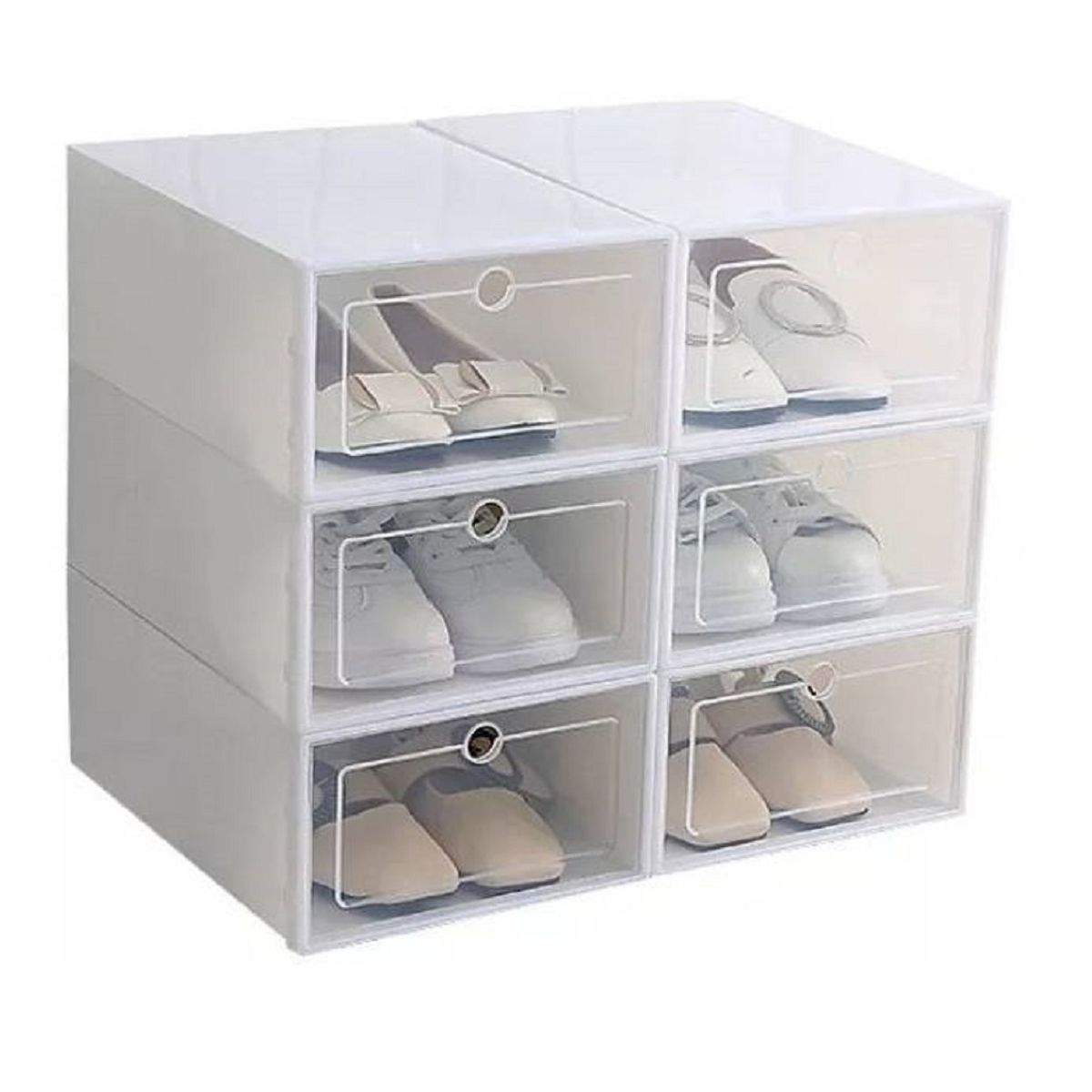 U BUY - Cajones Organizadores De Zapato Apilable Pack 6 Unidades