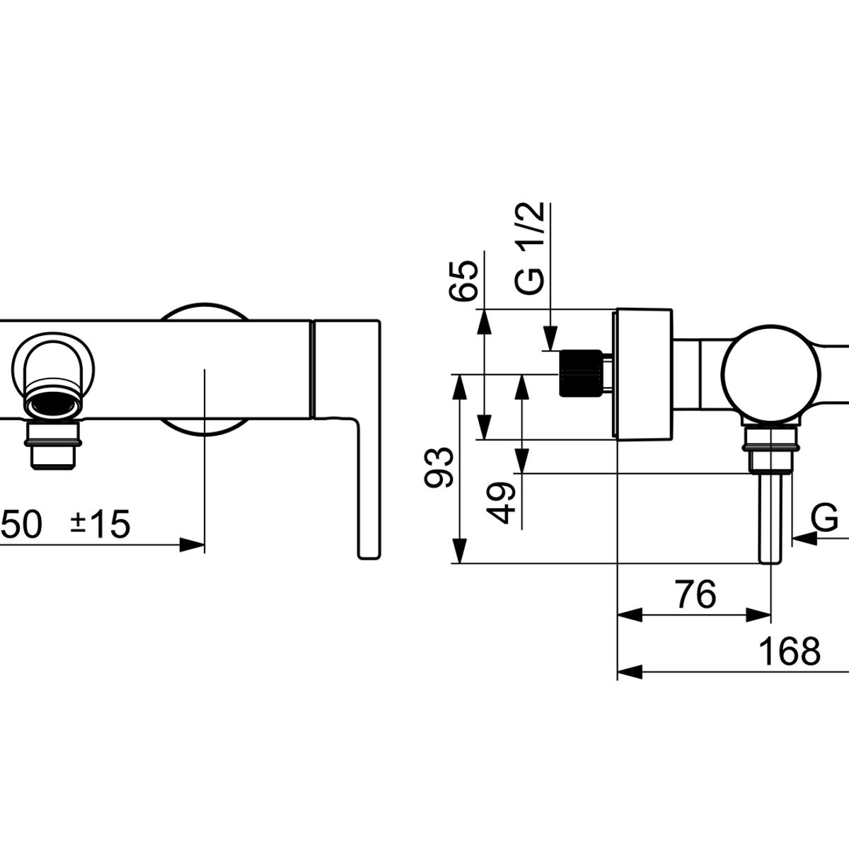 HANSA - Monomando tina ducha - HansaVantisstyle
